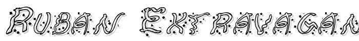 Ruban Extravaganza font